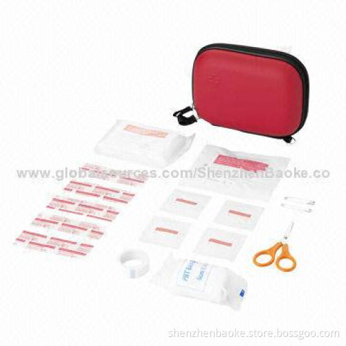 EVA pouch first-aid kit for vehicle-mount, home care, travel and outdoor activities